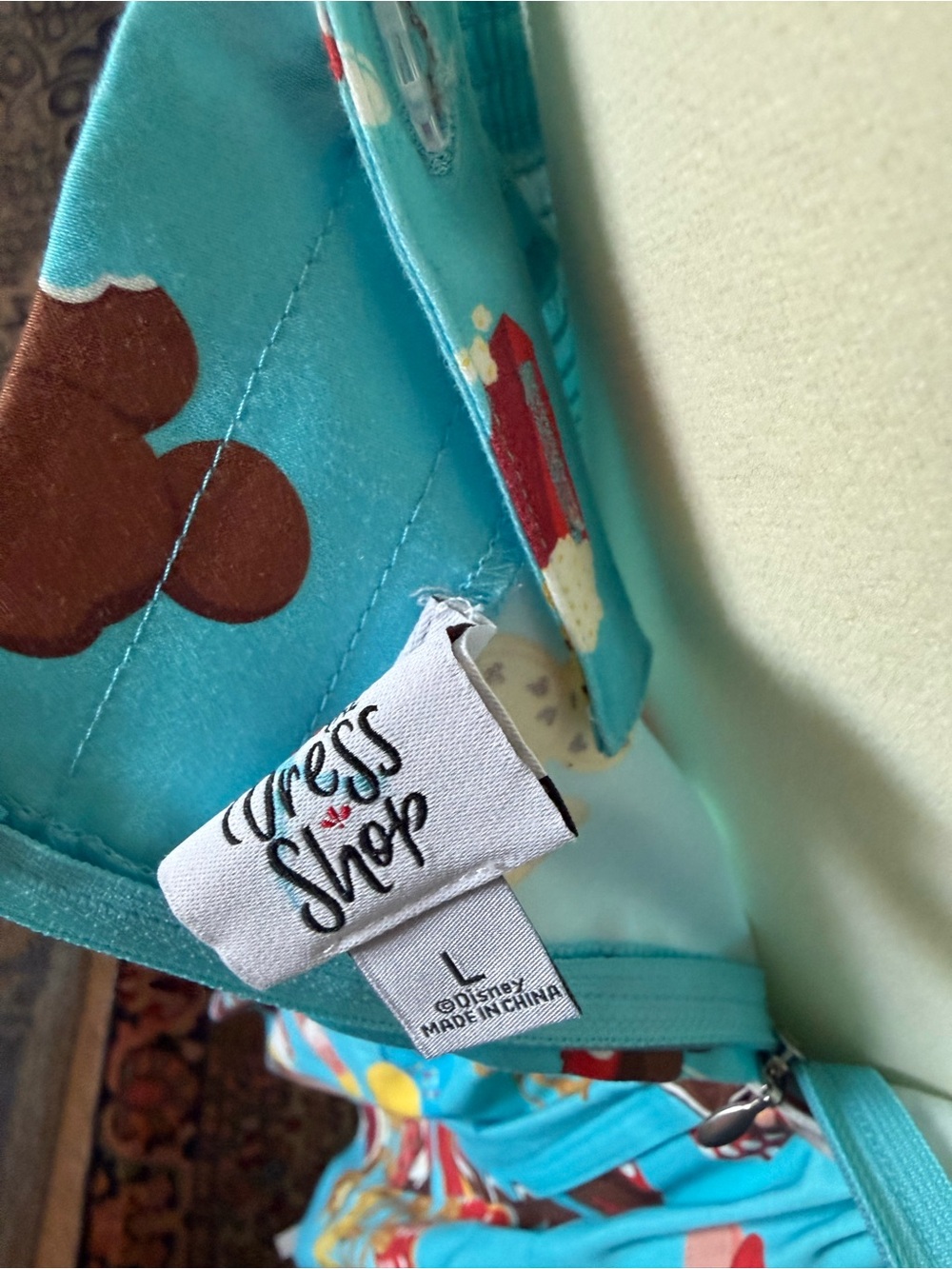 Disney collectible food groups retro dapper day fit & flare sundress with sash - Picture 5 of 6